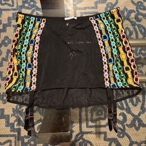 CHAINED IN LACE GARTER SKIRT